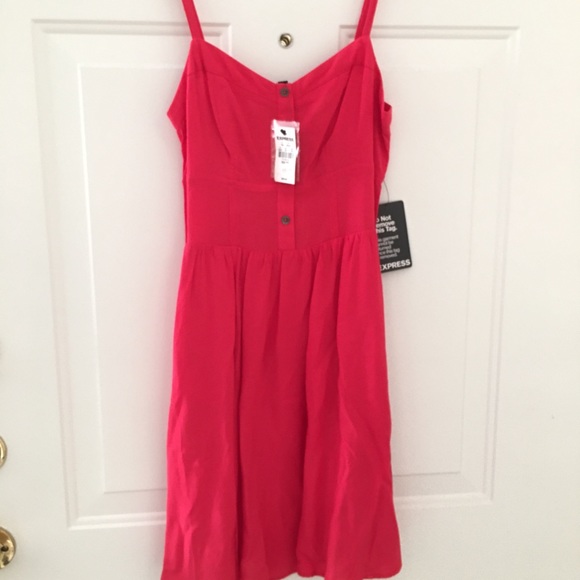 Express mini dress Coral - Picture 2 of 8